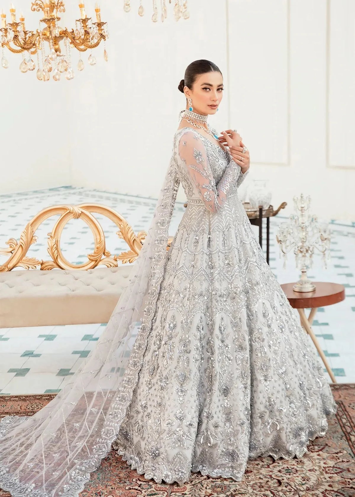 Akbar Aslam | Orphic Bridals | Slate by Akbar Aslam - Designer Dress - Type: Ladies Clothes - Available at Libayah - 100% Original