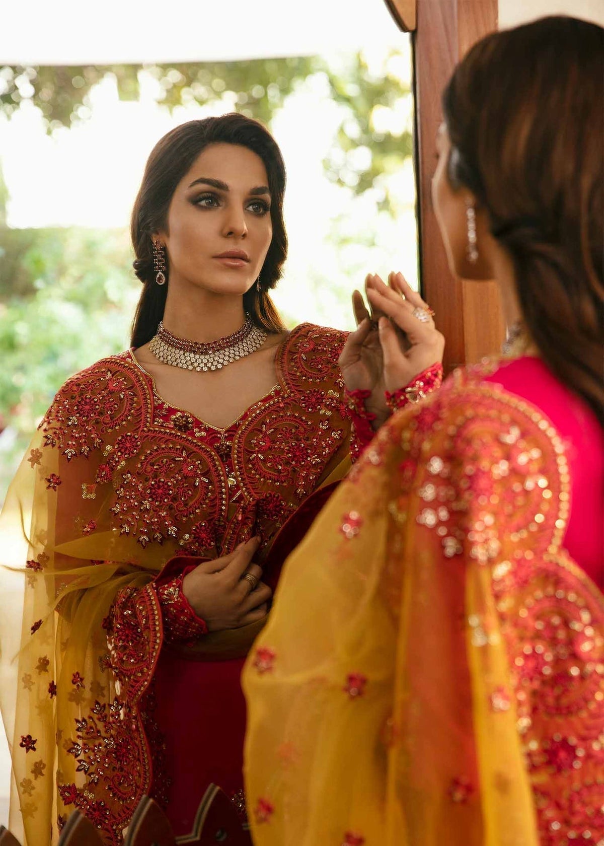 Akbar Aslam | Wedding Formals | AMRIX by Akbar Aslam - Designer Dress - Type: Ladies Clothes - Available at Libayah - 100% Original