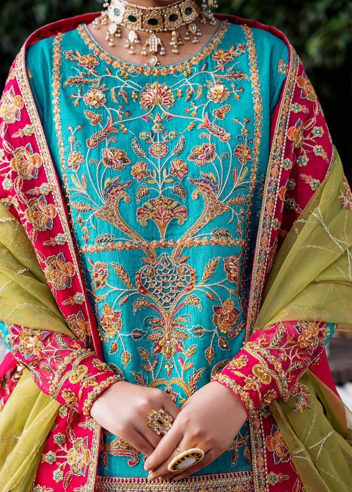 Akbar Aslam | Wedding Formals | MAAHRU by Akbar Aslam - Designer Dress - Type: Ladies Clothes - Available at Libayah - 100% Original