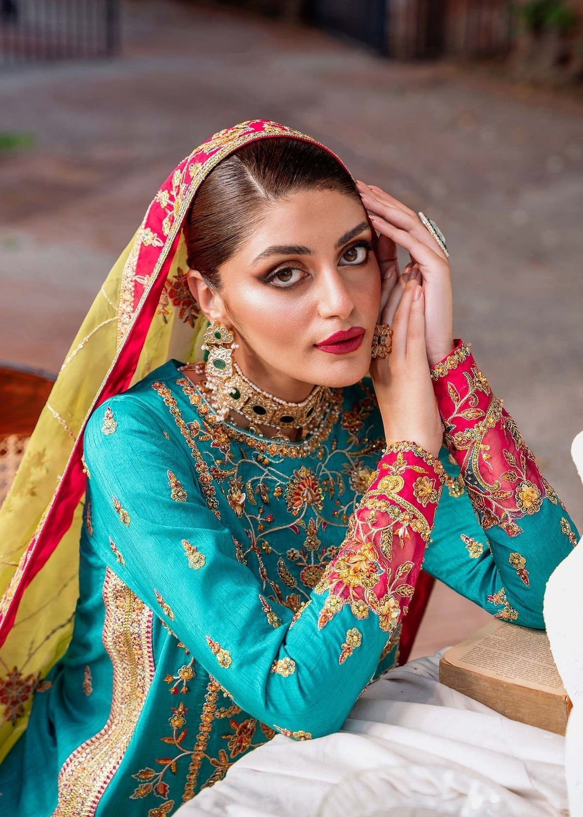 Akbar Aslam | Wedding Formals | MAAHRU by Akbar Aslam - Designer Dress - Type: Ladies Clothes - Available at Libayah - 100% Original