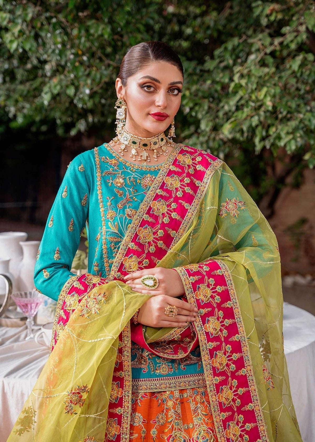 Akbar Aslam | Wedding Formals | MAAHRU by Akbar Aslam - Designer Dress - Type: Ladies Clothes - Available at Libayah - 100% Original