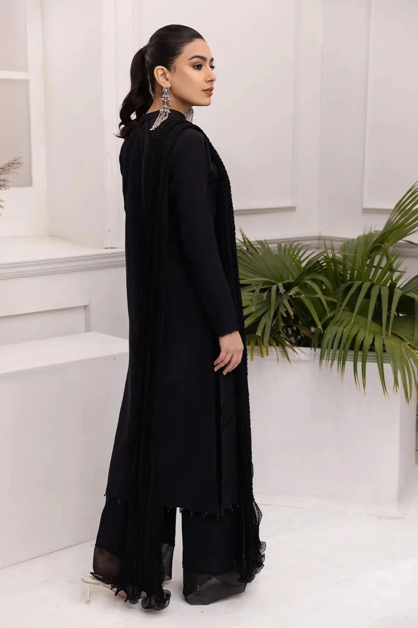 Alizeh | Formals Collection | Black Dress 3 piece - RTW1004 by Alizeh - Designer Dress - Type: Ladies Clothes - Available at Libayah - 100% Original