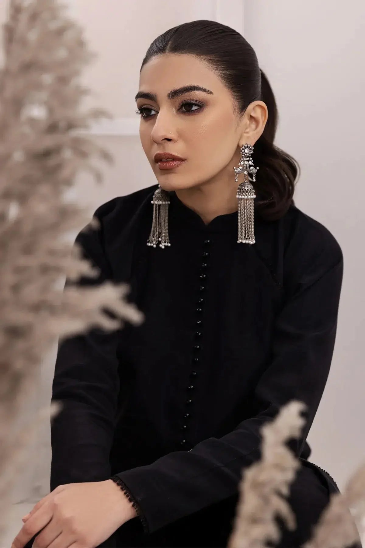 Alizeh | Formals Collection | Black Dress 3 piece - RTW1004 by Alizeh - Designer Dress - Type: Ladies Clothes - Available at Libayah - 100% Original