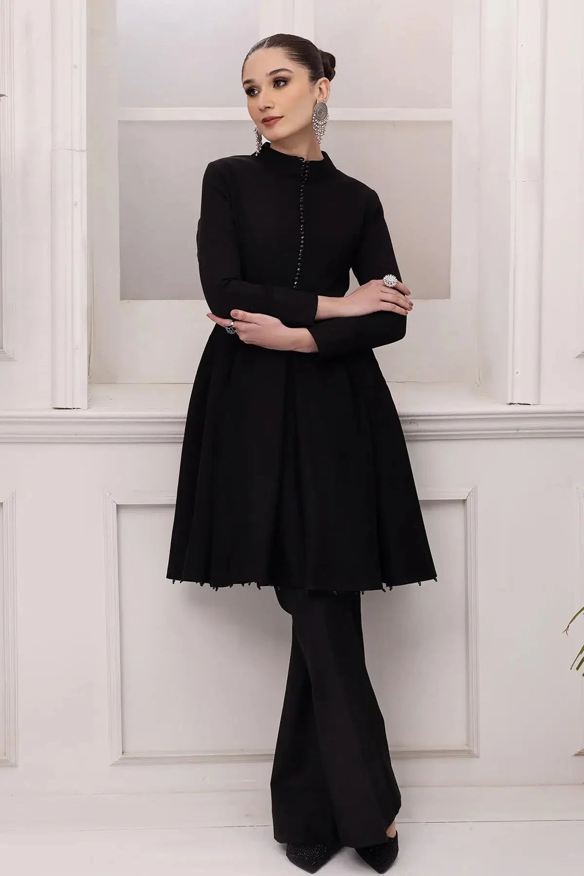 Alizeh | Formals Collection | Black Dress 3 piece - RTW1008 by Alizeh - Designer Dress - Type: Ladies Clothes - Available at Libayah - 100% Original