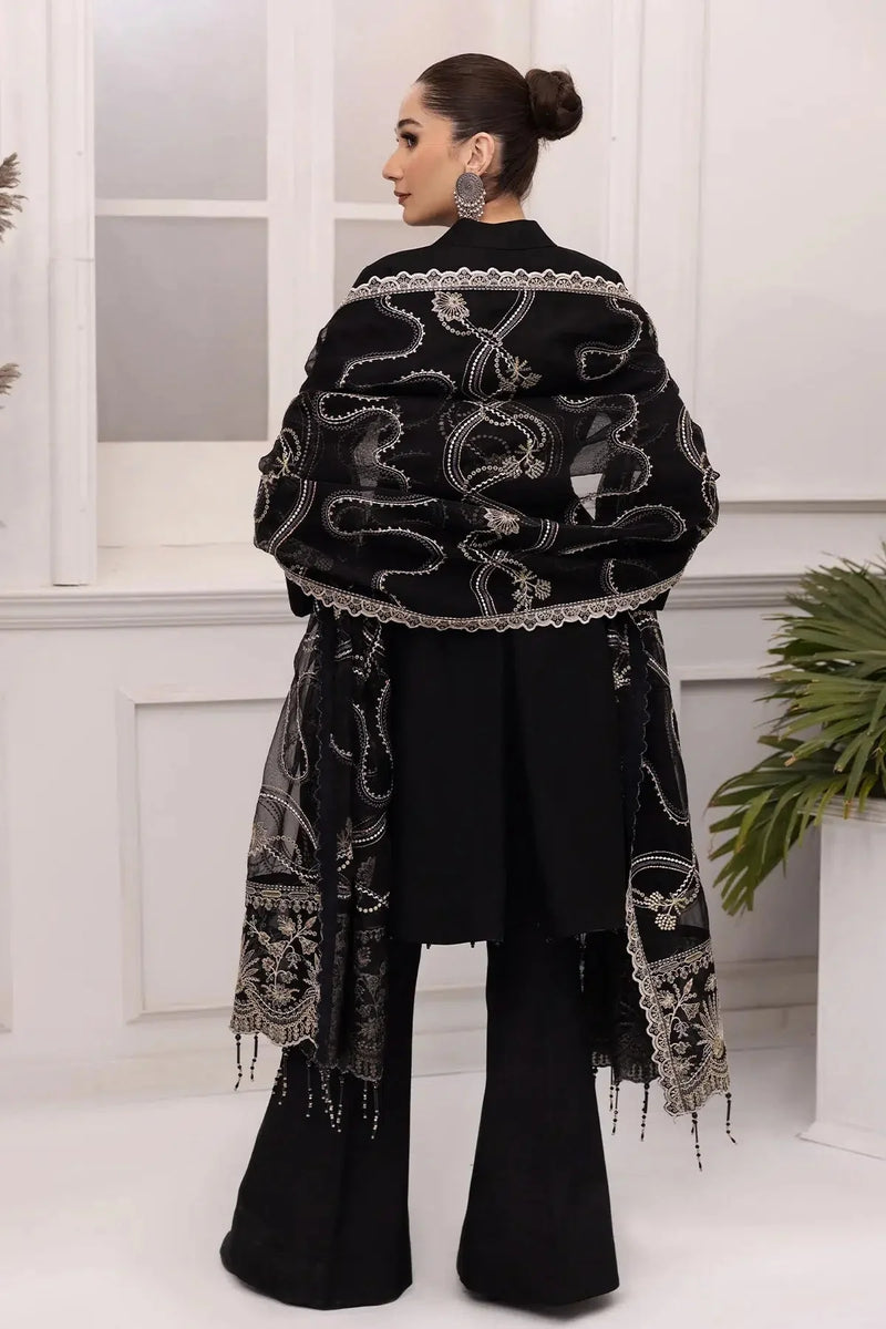 Alizeh | Formals Collection | Black Dress 3 piece - RTW1008 by Alizeh - Designer Dress - Type: Ladies Clothes - Available at Libayah - 100% Original