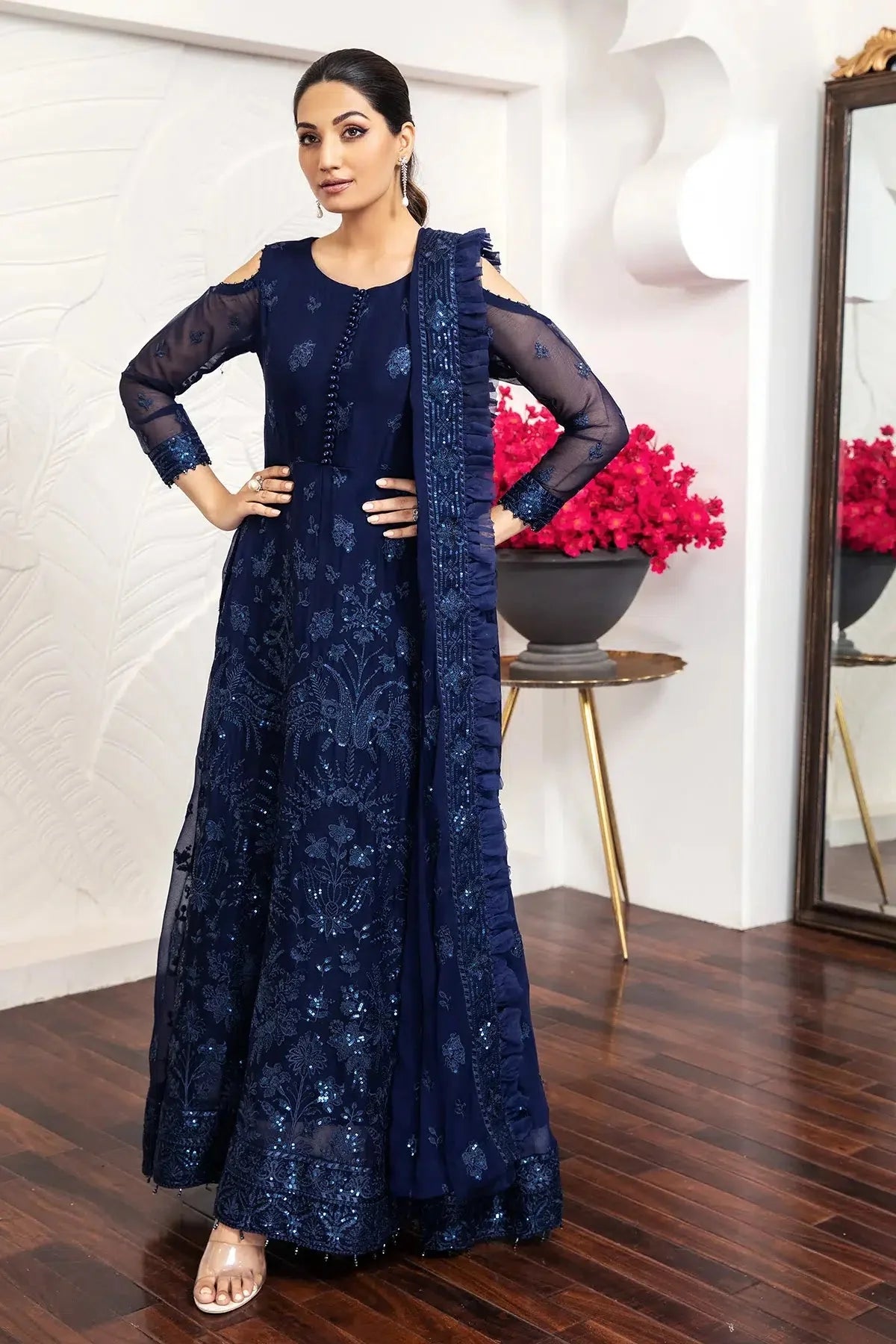 Alizeh | Formals Collection | Glace Blue by Alizeh - Designer Dress - Type: Ladies Clothes - Available at Libayah - 100% Original