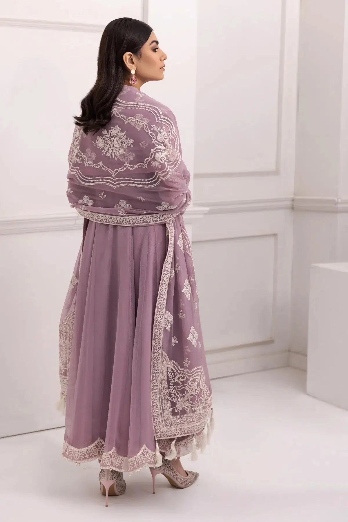 Alizeh | Formals Collection | Lilac Dress 3 piece - RTW1006 by Alizeh - Designer Dress - Type: Ladies Clothes - Available at Libayah - 100% Original