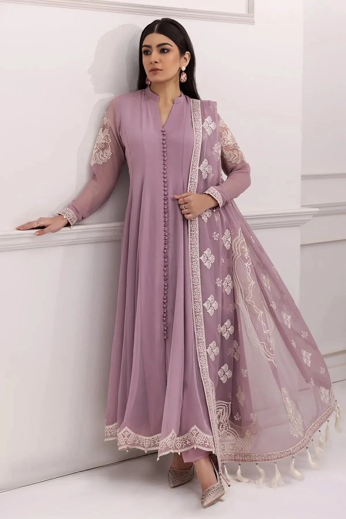 Alizeh | Formals Collection | Lilac Dress 3 piece - RTW1006 by Alizeh - Designer Dress - Type: Ladies Clothes - Available at Libayah - 100% Original