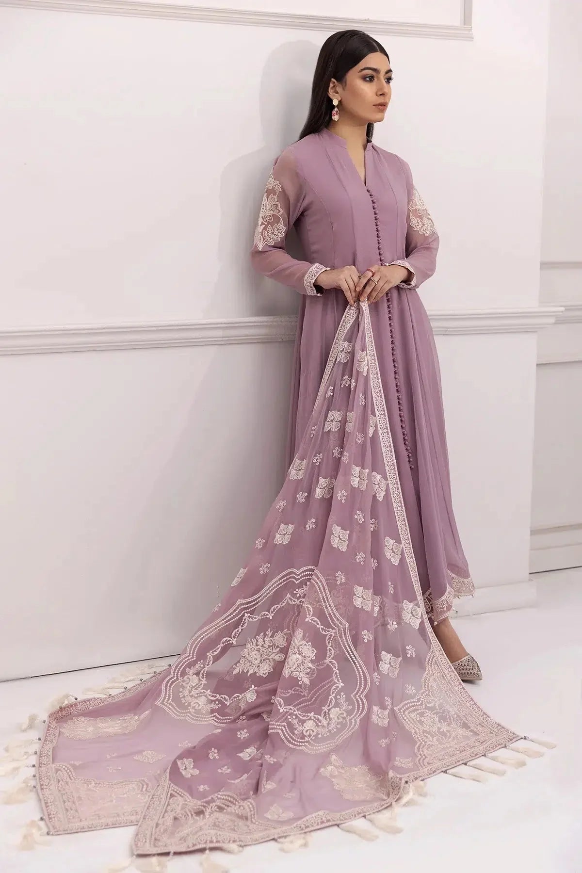 Alizeh | Formals Collection | Lilac Dress 3 piece - RTW1006 by Alizeh - Designer Dress - Type: Ladies Clothes - Available at Libayah - 100% Original