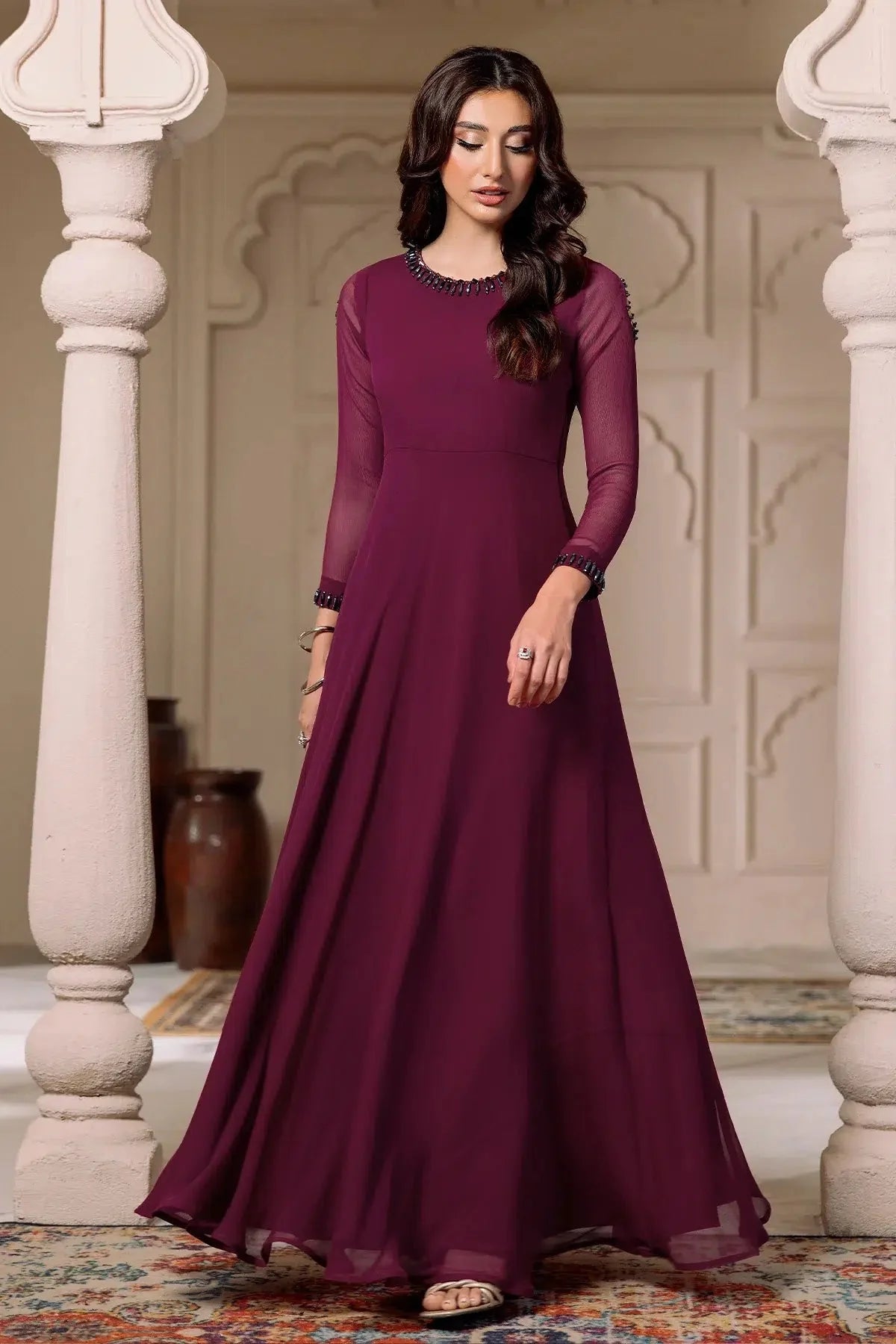 Alizeh | Formals Collection | Magenta 3 piece - RTW1013 by Alizeh - Designer Dress - Type: Ladies Clothes - Available at Libayah - 100% Original