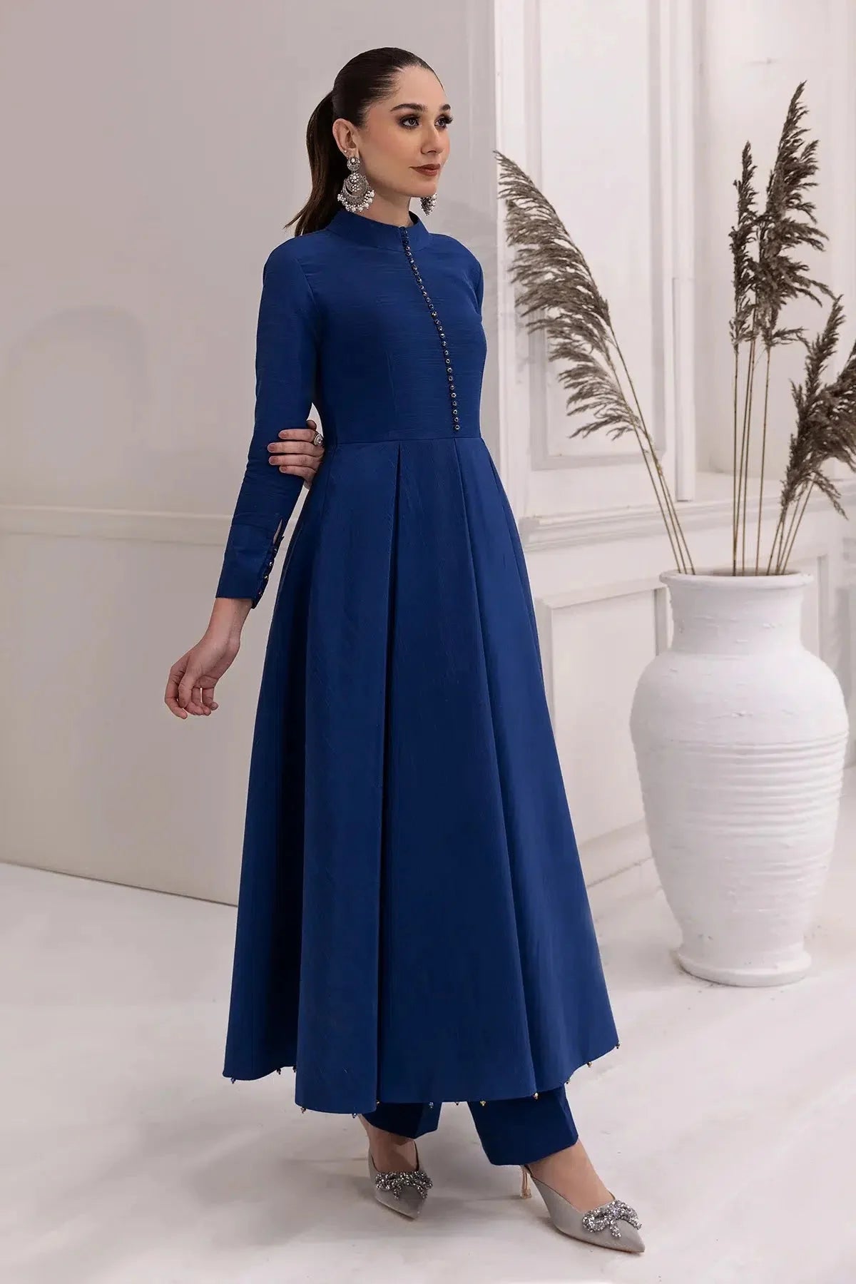 Alizeh | Formals Collection | Royal Blue Dress 3 piece - RTW1002 by Alizeh - Designer Dress - Type: Ladies Clothes - Available at Libayah - 100% Original