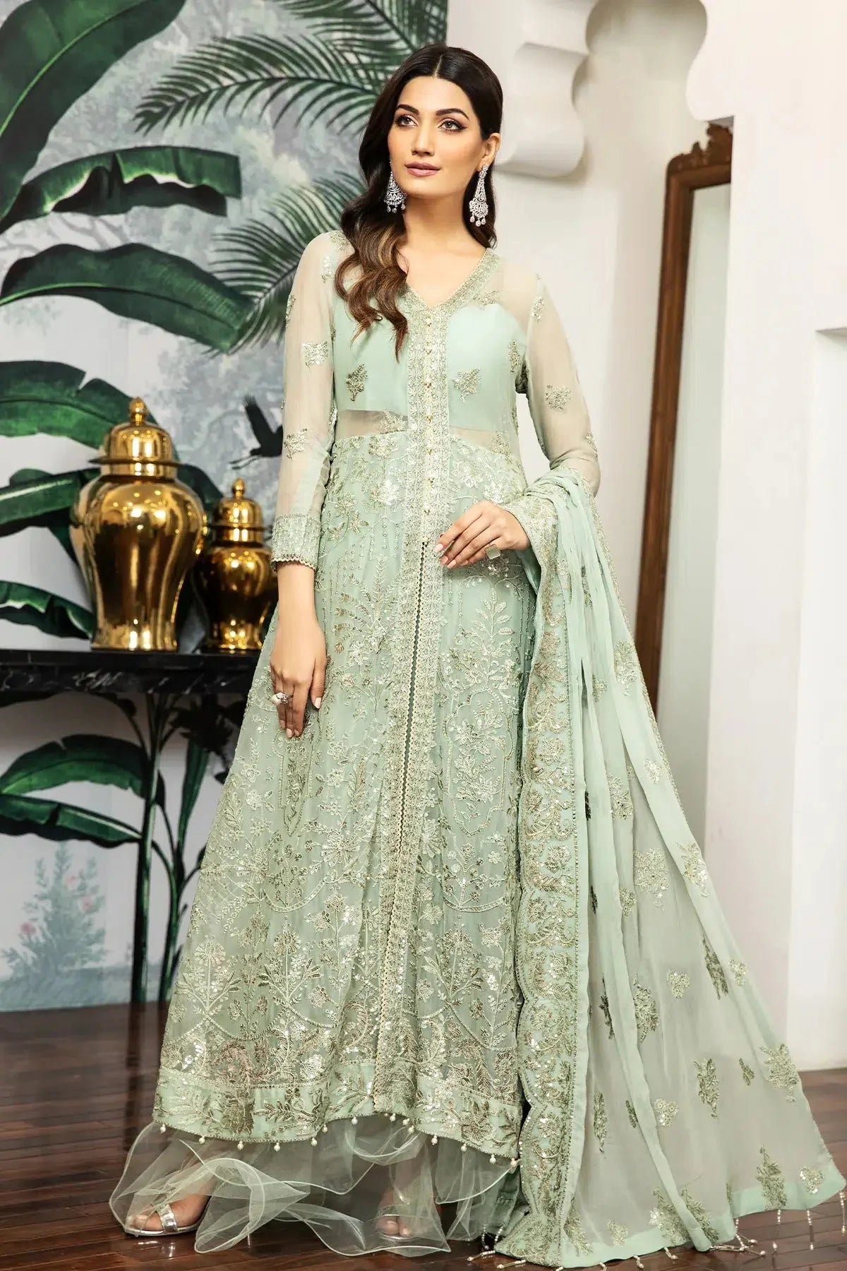 Alizeh | Formals Collection | Saphir by Zarif - Designer Dress - Type: Ladies Clothes - Available at Libayah - 100% Original