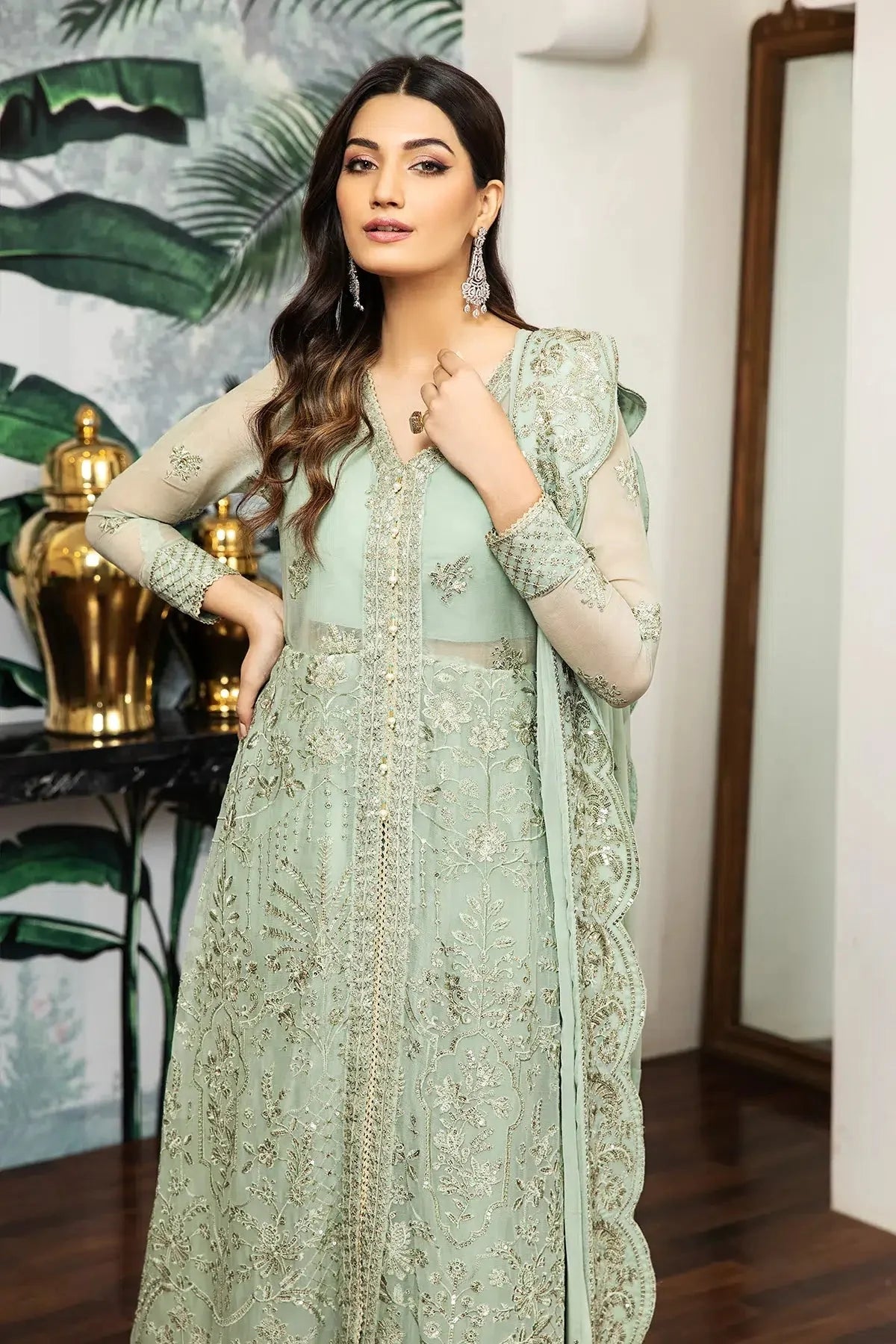Alizeh | Formals Collection | Saphir by Zarif - Designer Dress - Type: Ladies Clothes - Available at Libayah - 100% Original