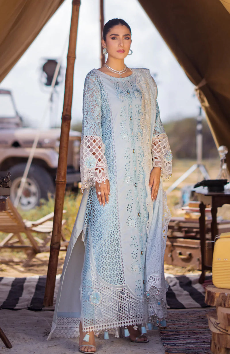 Alzohaib | Mahiymaan Luxury Lawn | MLL- Serene Skyline by Alzohaib - Designer Dress - Type: Ladies Clothes - Available at Libayah - 100% Original