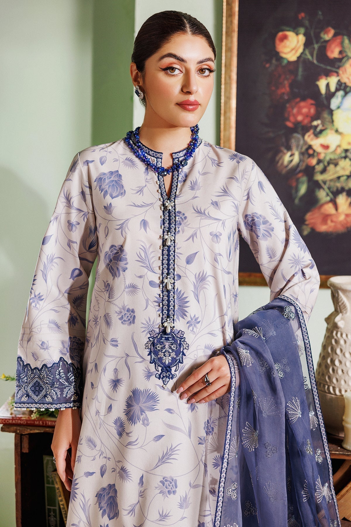 Alizeh | Maahi Vol 2 | AF-EPL-7019-SHAM by Alizeh - Designer Dress - Type: Ladies Clothes - Available at Libayah - 100% Original