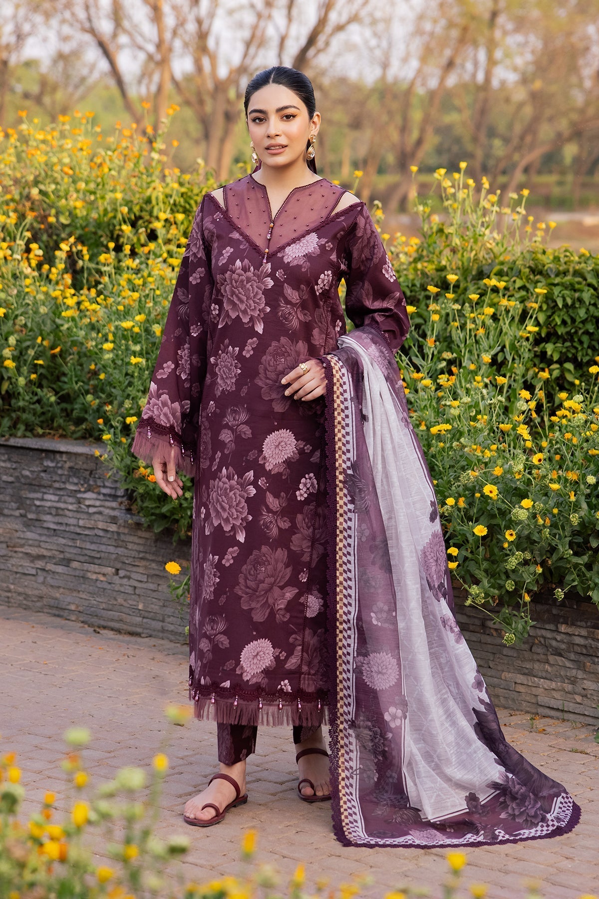 Alizeh | Sheen Lawn Prints 24 | ASTER by Alizeh - Designer Dress - Type: Ladies Clothes - Available at Libayah - 100% Original