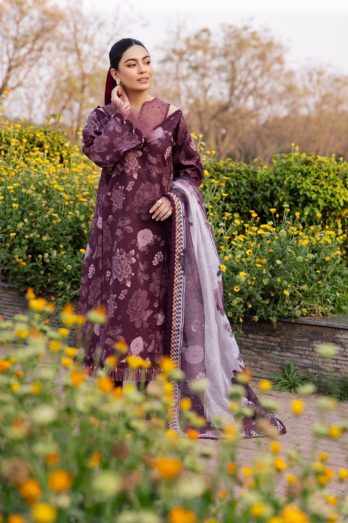 Alizeh | Sheen Lawn Prints 24 | ASTER by Alizeh - Designer Dress - Type: Ladies Clothes - Available at Libayah - 100% Original