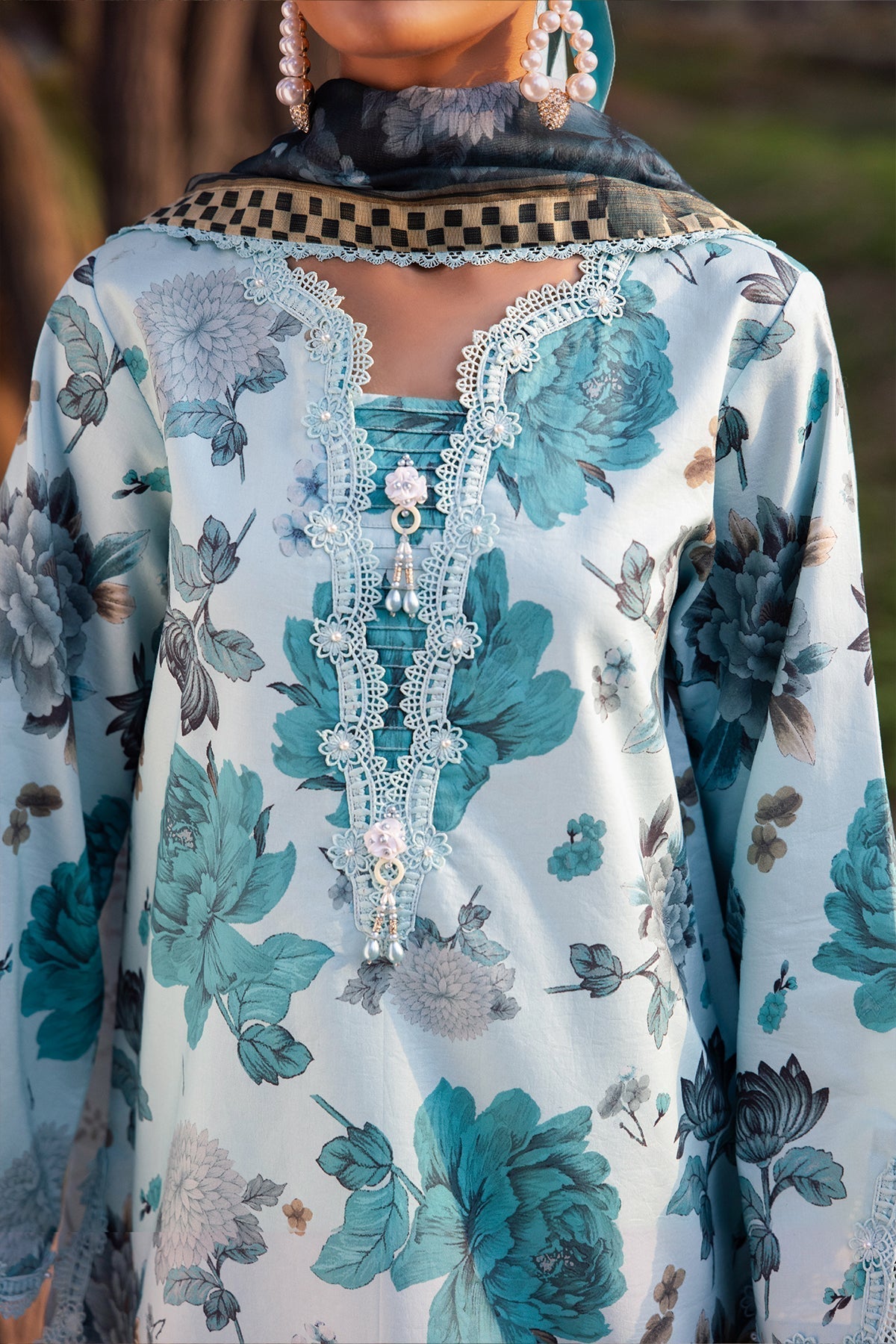 Alizeh | Sheen Lawn Prints 24 | BLUET by Alizeh - Designer Dress - Type: Ladies Clothes - Available at Libayah - 100% Original