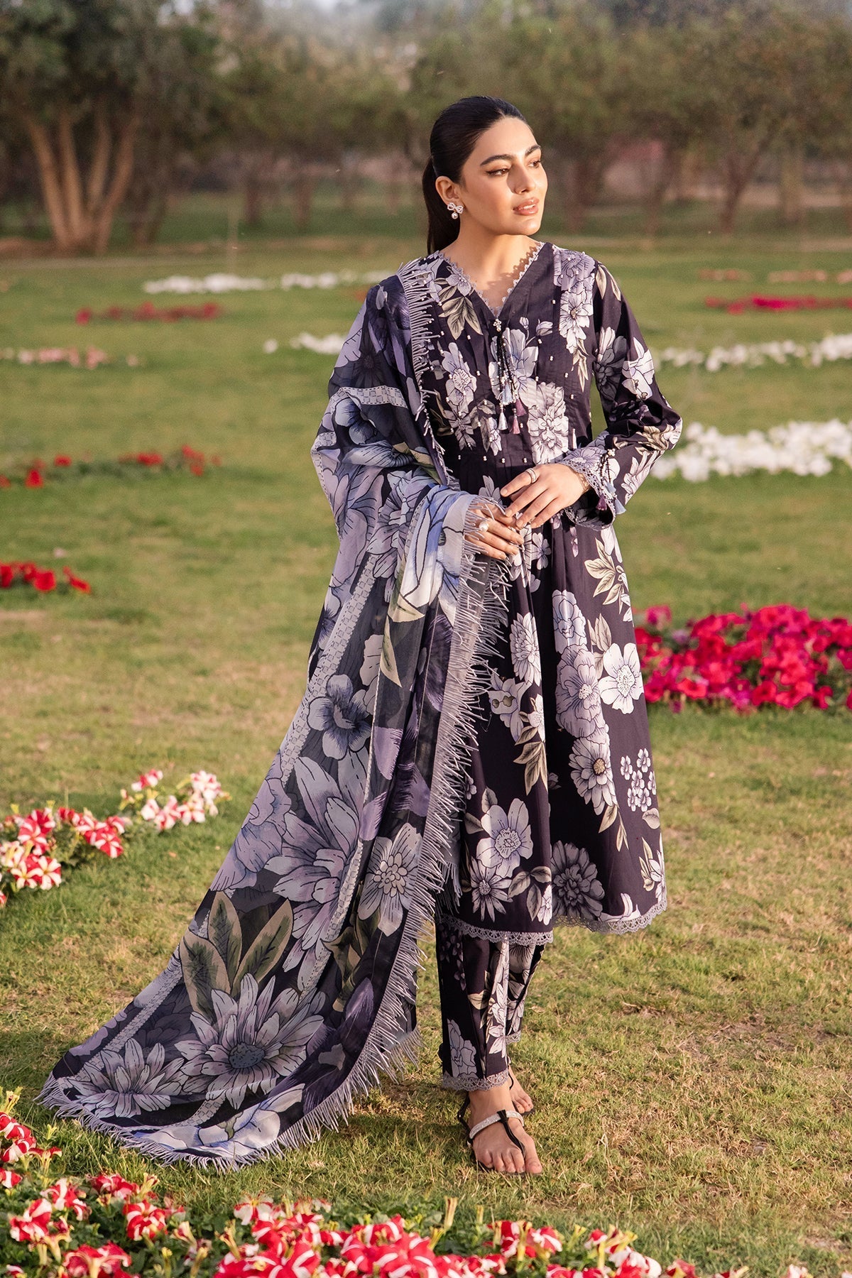 Alizeh | Sheen Lawn Prints 24 | CALLA by Alizeh - Designer Dress - Type: Ladies Clothes - Available at Libayah - 100% Original