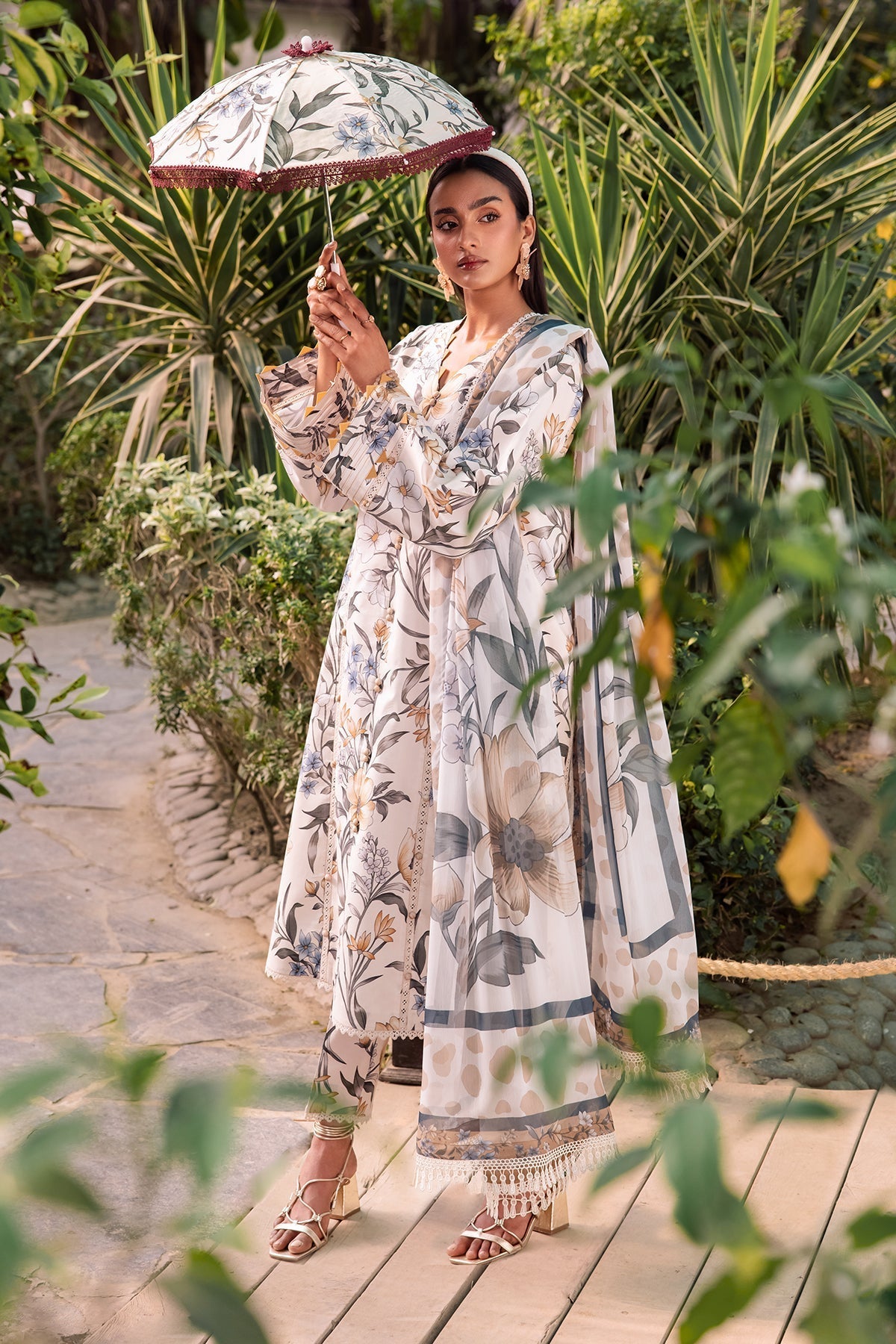 Alizeh | Sheen Lawn Prints 24 | GARDENIA by Alizeh - Designer Dress - Type: Ladies Clothes - Available at Libayah - 100% Original