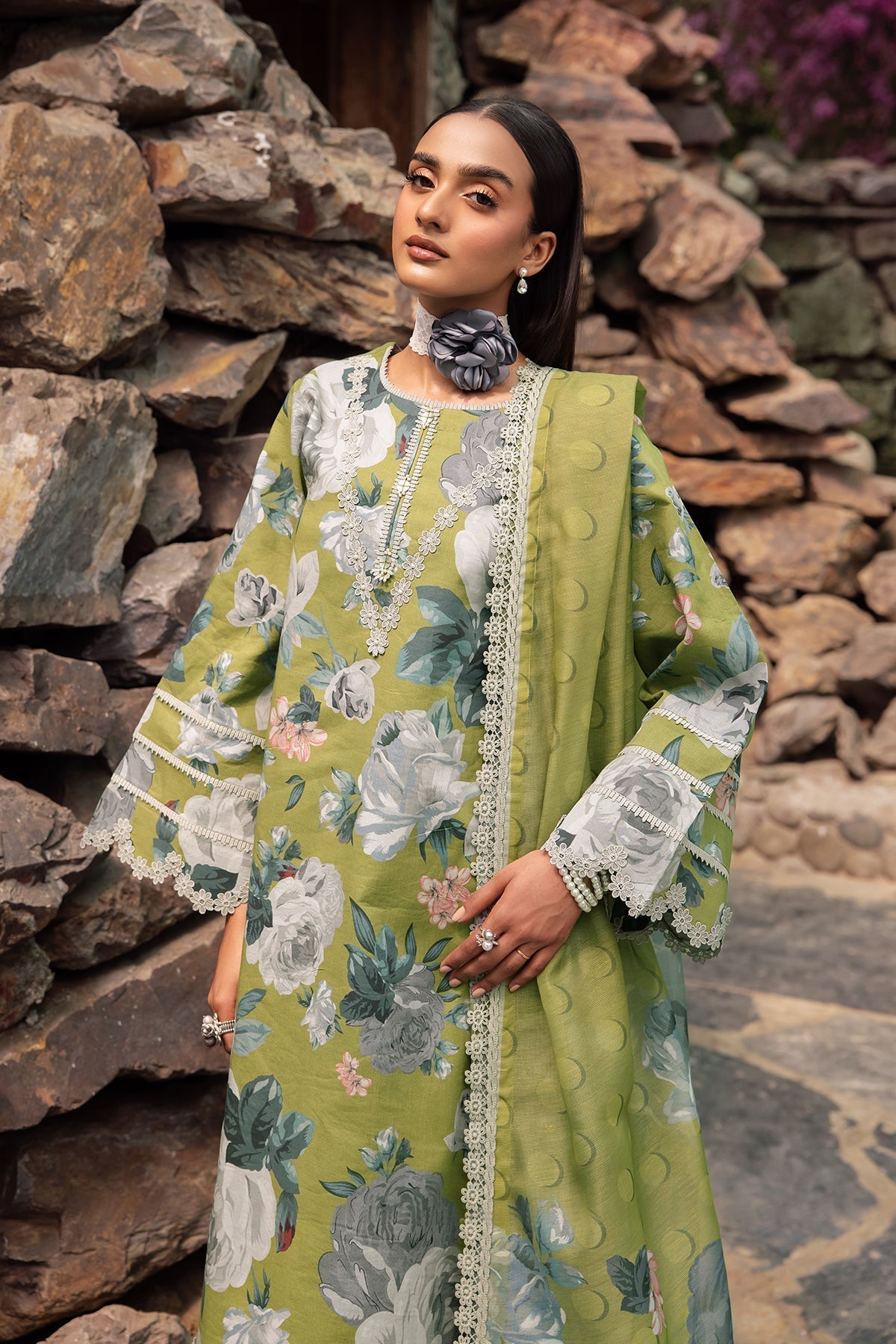 Alizeh | Sheen Lawn Prints 24 | JAZMIN by Alizeh - Designer Dress - Type: Ladies Clothes - Available at Libayah - 100% Original