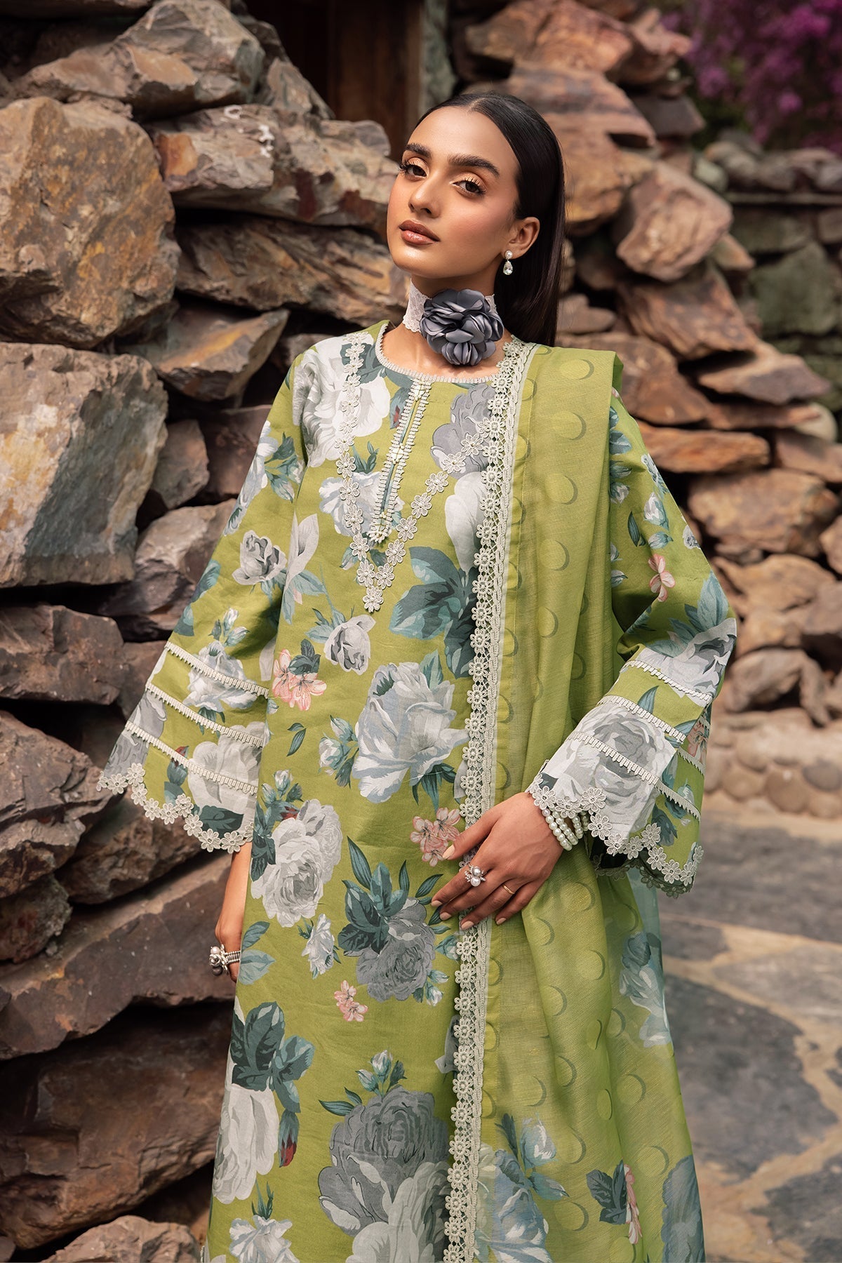 Alizeh | Sheen Lawn Prints 24 | JAZMIN by Alizeh - Designer Dress - Type: Ladies Clothes - Available at Libayah - 100% Original