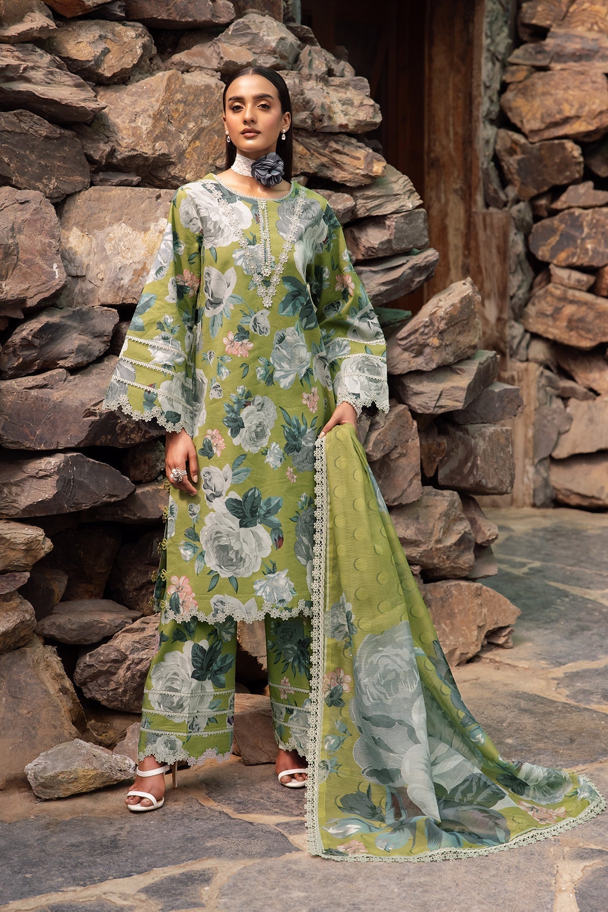 Alizeh | Sheen Lawn Prints 24 | JAZMIN by Alizeh - Designer Dress - Type: Ladies Clothes - Available at Libayah - 100% Original