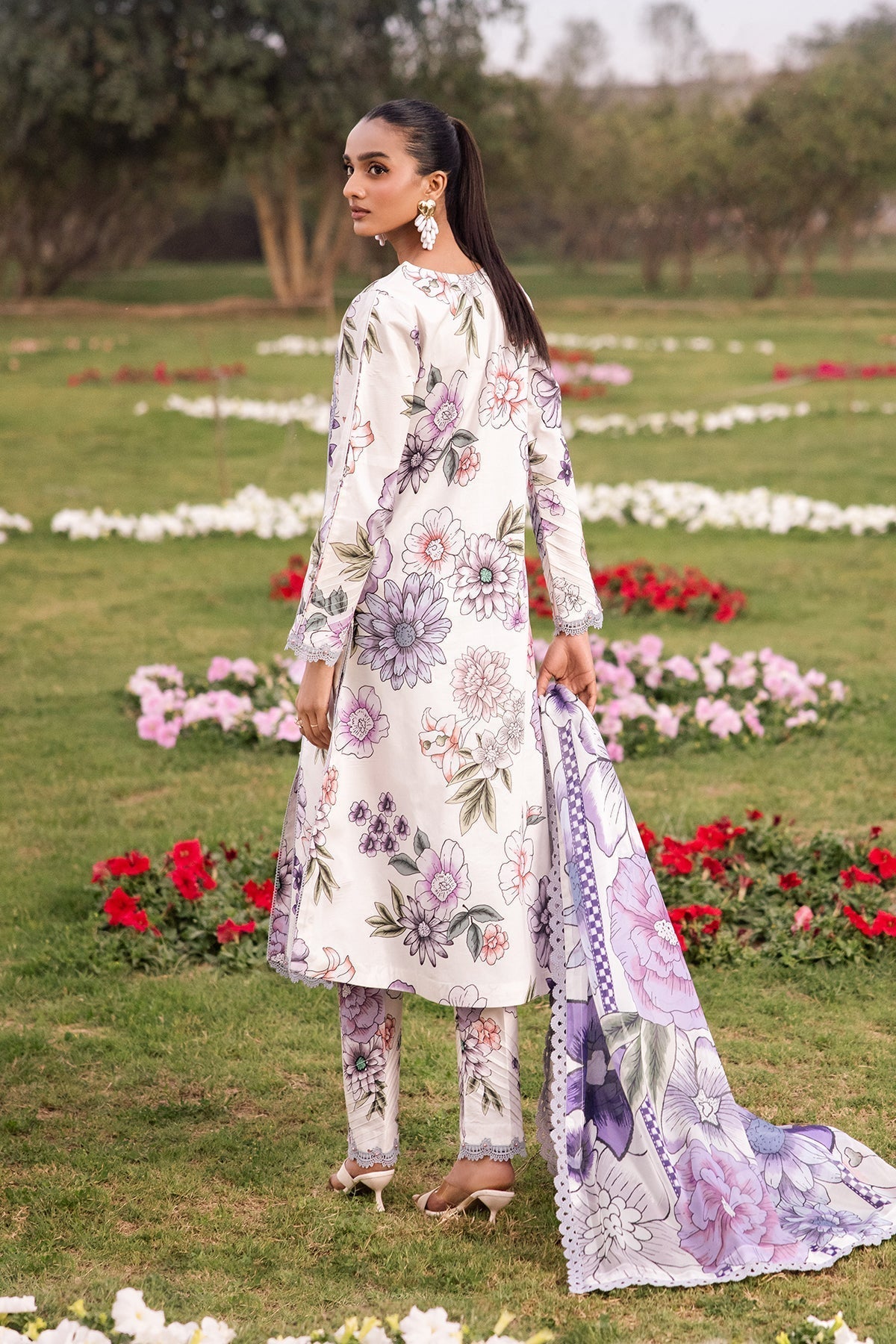Alizeh | Sheen Lawn Prints 24 | TUBEROSE by Alizeh - Designer Dress - Type: Ladies Clothes - Available at Libayah - 100% Original