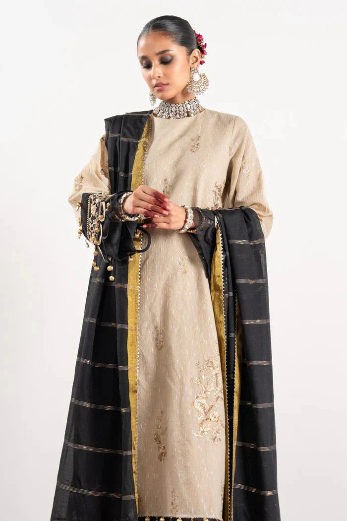 Alkaram | Festive Collection | FC-W-10C-23-3-Beige by Alkaram - Designer Dress - Type: Ladies Clothes - Available at Libayah - 100% Original