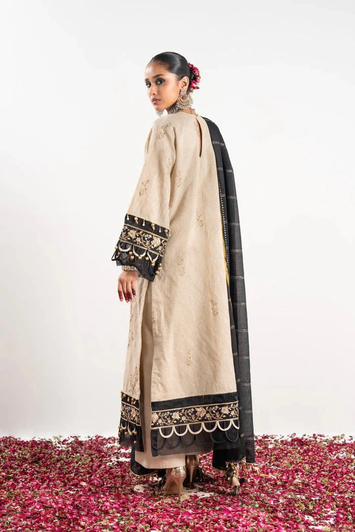 Alkaram | Festive Collection | FC-W-10C-23-3-Beige by Alkaram - Designer Dress - Type: Ladies Clothes - Available at Libayah - 100% Original