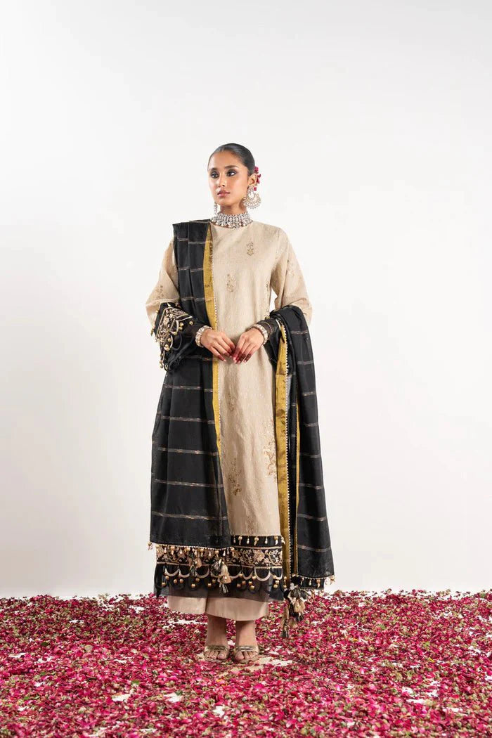 Alkaram | Festive Collection | FC-W-10C-23-3-Beige by Alkaram - Designer Dress - Type: Ladies Clothes - Available at Libayah - 100% Original