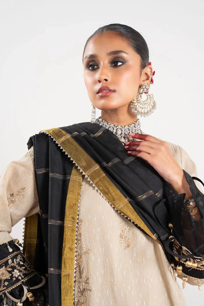 Alkaram | Festive Collection | FC-W-10C-23-3-Beige by Alkaram - Designer Dress - Type: Ladies Clothes - Available at Libayah - 100% Original