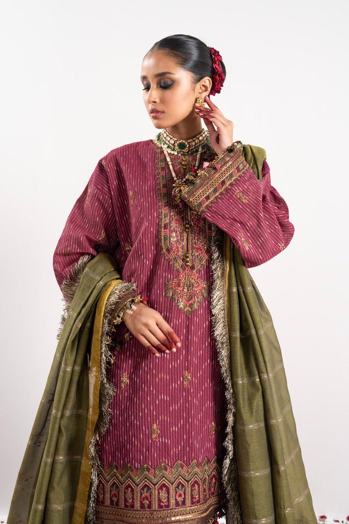 Alkaram | Festive Collection | FC-W-11C-23-3-Red by Alkaram - Designer Dress - Type: Ladies Clothes - Available at Libayah - 100% Original