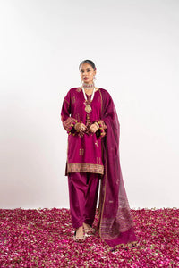 Alkaram | Festive Collection | FC-W-16E-23-3-Dark Pink by Alkaram - Designer Dress - Type: Ladies Clothes - Available at Libayah - 100% Original