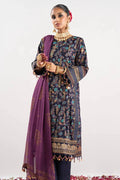 Alkaram | Festive Collection | FC-W-17F-23-3-Navy Blue by Alkaram - Designer Dress - Type: Ladies Clothes - Available at Libayah - 100% Original