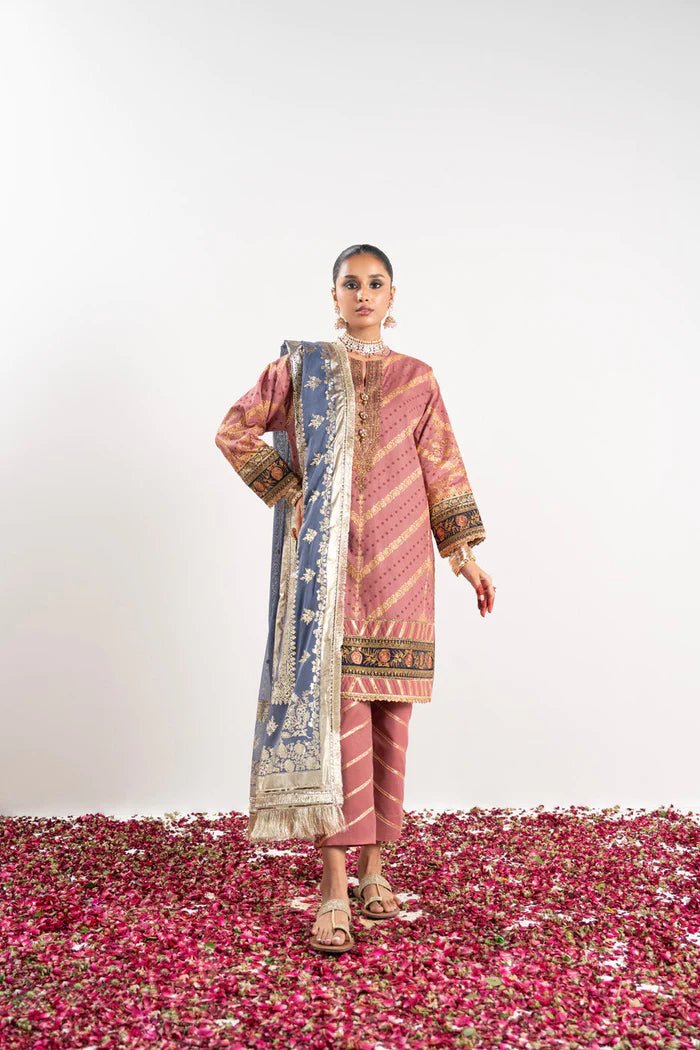 Alkaram | Festive Collection | FC-W-18F-23-3-Pink by Alkaram - Designer Dress - Type: Ladies Clothes - Available at Libayah - 100% Original