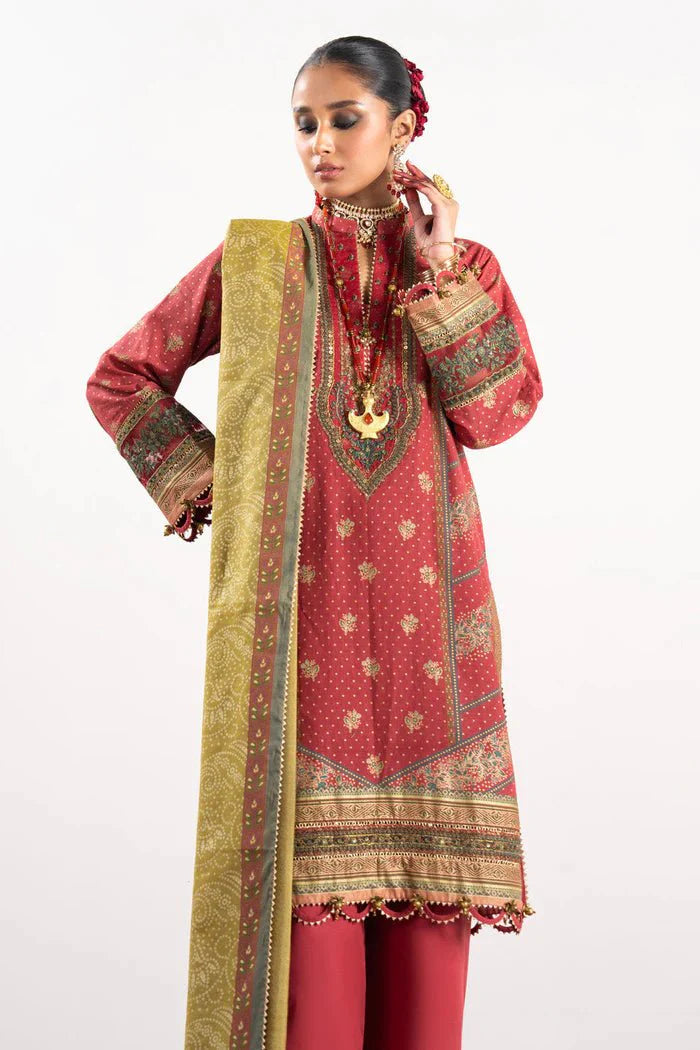 Alkaram | Festive Collection | FC-W-19G-23-3-Red by Alkaram - Designer Dress - Type: Ladies Clothes - Available at Libayah - 100% Original