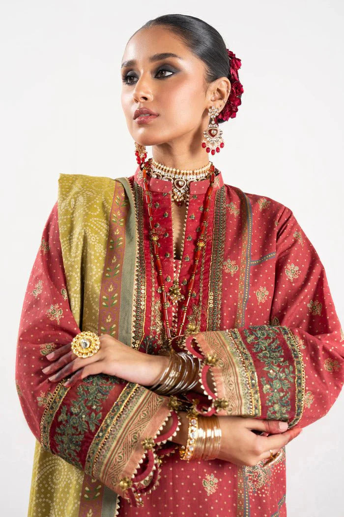 Alkaram | Festive Collection | FC-W-19G-23-3-Red by Alkaram - Designer Dress - Type: Ladies Clothes - Available at Libayah - 100% Original