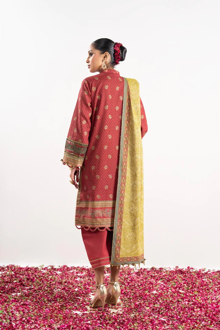 Alkaram | Festive Collection | FC-W-19G-23-3-Red by Alkaram - Designer Dress - Type: Ladies Clothes - Available at Libayah - 100% Original