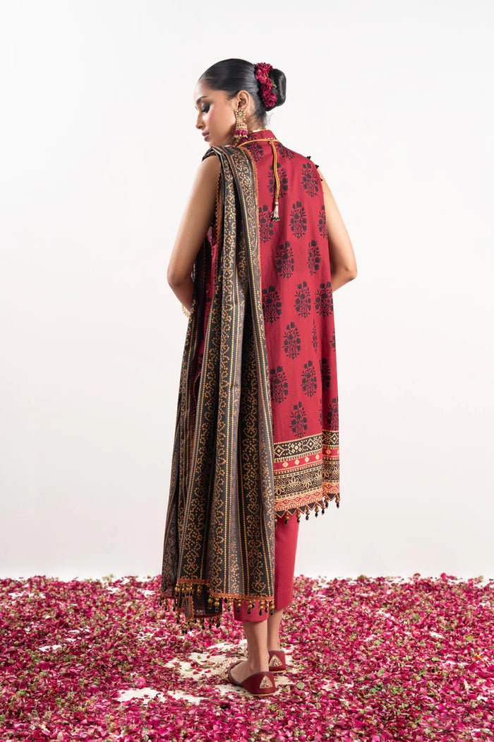 Alkaram | Festive Collection | FC-W-20G-23-3-Ruby Red by Alkaram - Designer Dress - Type: Ladies Clothes - Available at Libayah - 100% Original