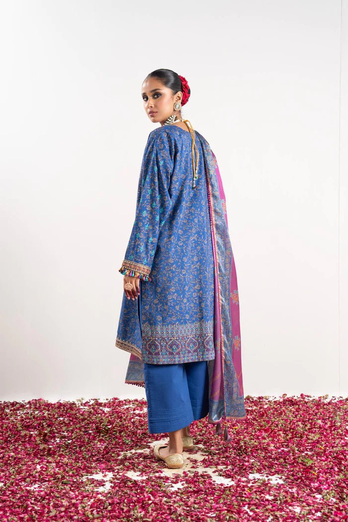 Alkaram | Festive Collection | FC-W-22H-23-3-Royal Blue by Alkaram - Designer Dress - Type: Ladies Clothes - Available at Libayah - 100% Original