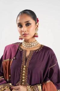 Alkaram | Festive Collection | FC-W-25I-23-3-Plum by Alkaram - Designer Dress - Type: Ladies Clothes - Available at Libayah - 100% Original