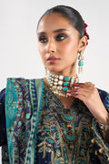 Alkaram | Festive Collection | FC-W-29K-23-3-Dark Blue by Alkaram - Designer Dress - Type: Ladies Clothes - Available at Libayah - 100% Original