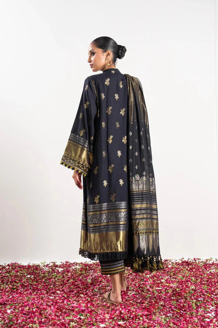 Alkaram | Festive Collection | FC-W-4A-23-3-Black by Alkaram - Designer Dress - Type: Ladies Clothes - Available at Libayah - 100% Original