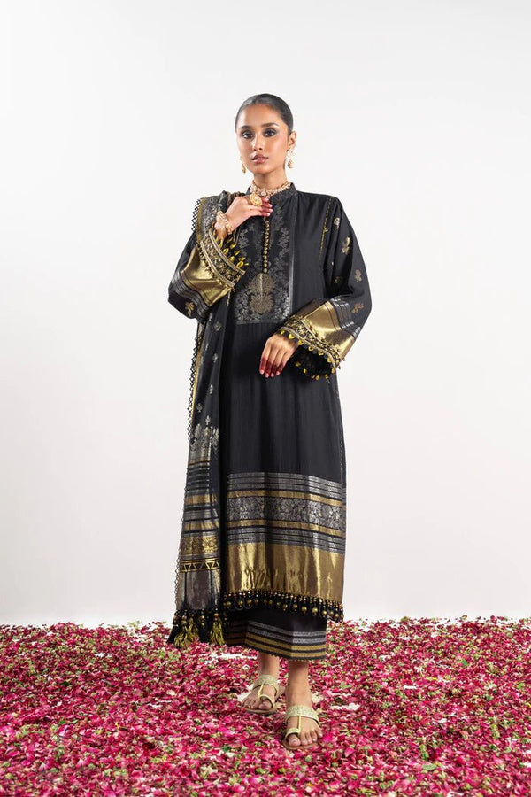 Alkaram | Festive Collection | FC-W-4A-23-3-Black by Alkaram - Designer Dress - Type: Ladies Clothes - Available at Libayah - 100% Original