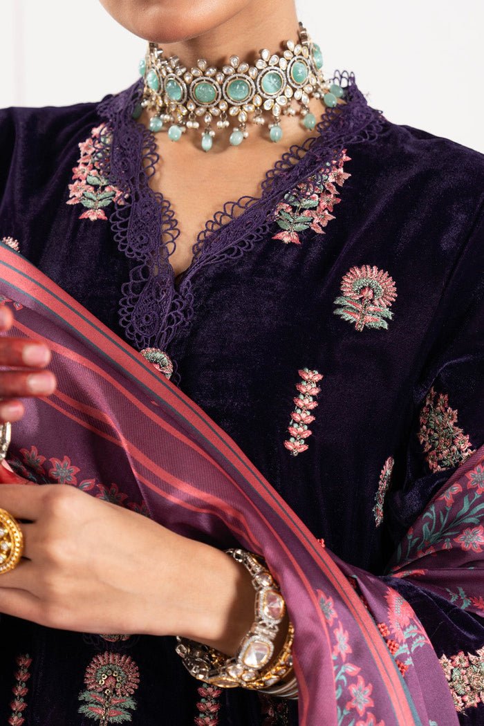 Alkaram | Festive Collection | FC-W-7B-23-3-Purple by Alkaram - Designer Dress - Type: Ladies Clothes - Available at Libayah - 100% Original