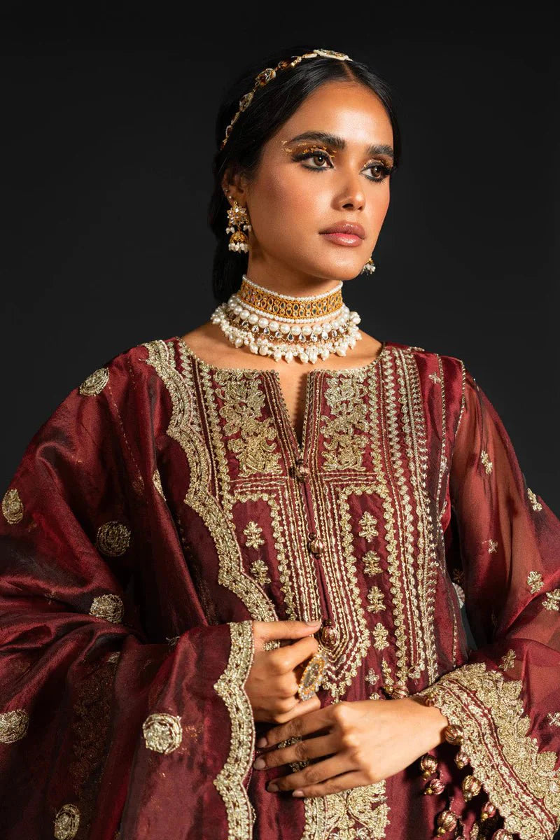 Alkaram | Heavy Formals 24 | HF-02-24-Maroon by Alkaram - Designer Dress - Type: Ladies Clothes - Available at Libayah - 100% Original
