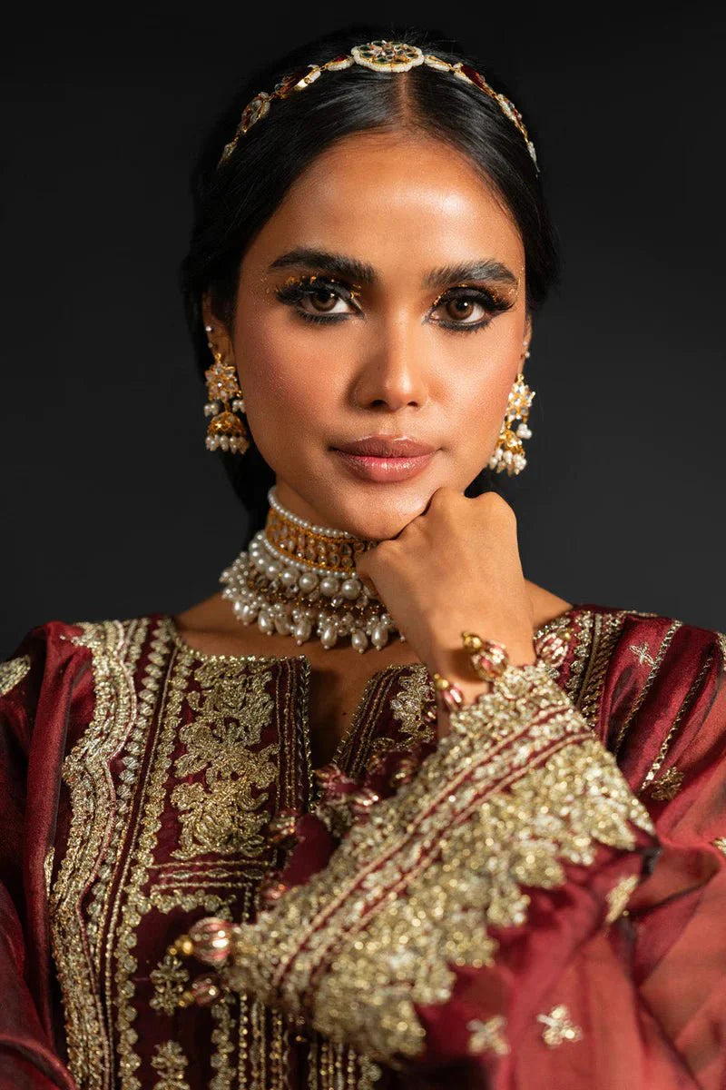 Alkaram | Heavy Formals 24 | HF-02-24-Maroon by Alkaram - Designer Dress - Type: Ladies Clothes - Available at Libayah - 100% Original