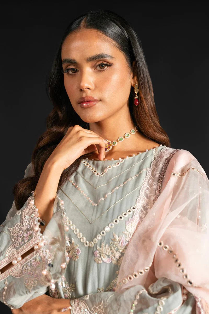 Alkaram | Heavy Formals 24 | HF-03-24-Dove Grey by Alkaram - Designer Dress - Type: Ladies Clothes - Available at Libayah - 100% Original