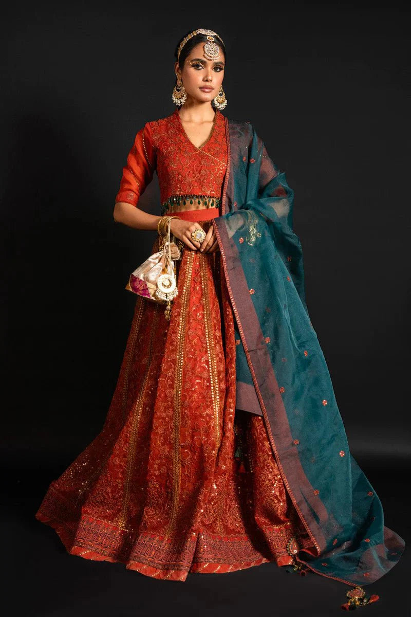 Alkaram | Heavy Formals 24 | HF-04-24-Rust by Alkaram - Designer Dress - Type: Ladies Clothes - Available at Libayah - 100% Original